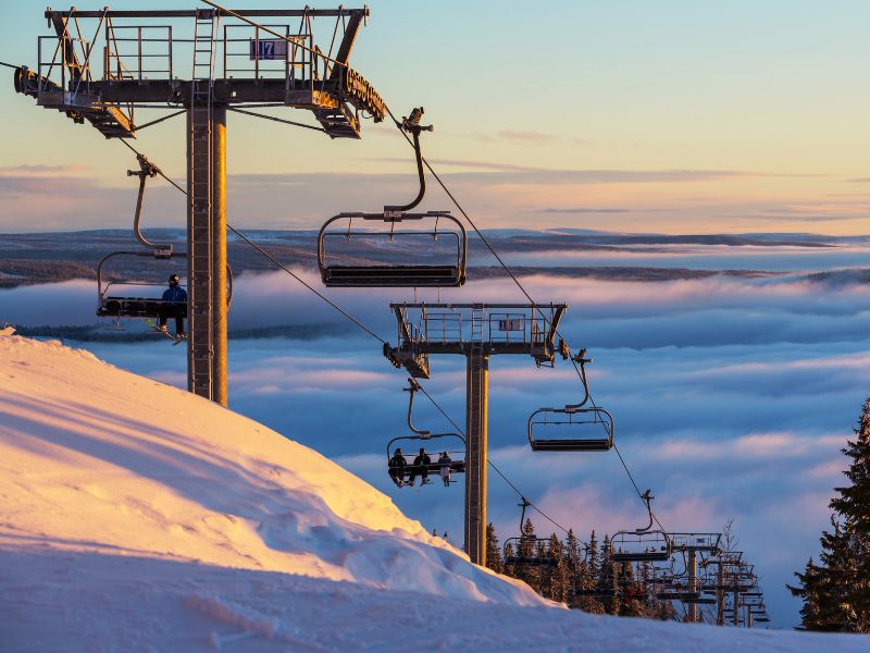 esquiar autocaravana